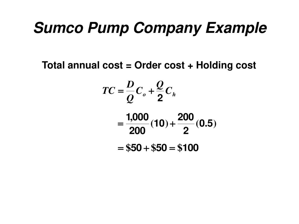 Sumco Pump Company Example