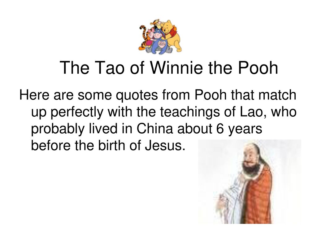 The Tao Of Winnie The Pooh Ppt Video Online Download