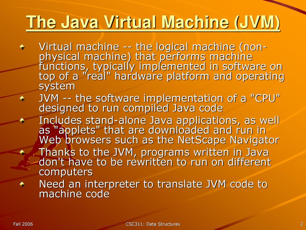 Csc311 Data Structures Java Review Ppt Download