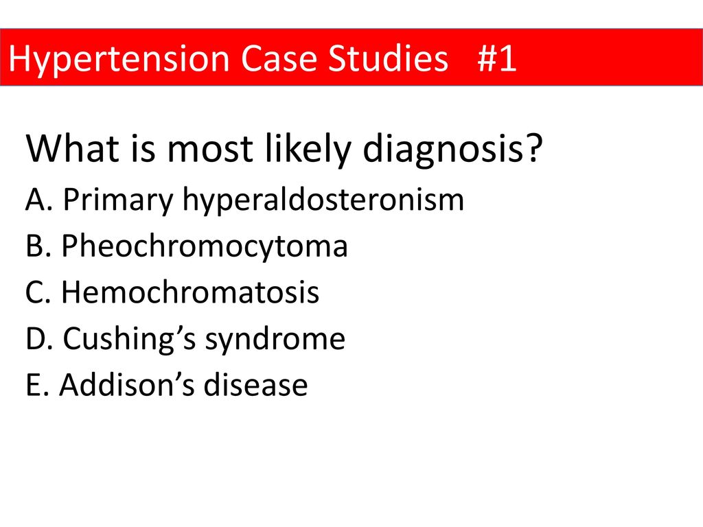 What is most likely diagnosis