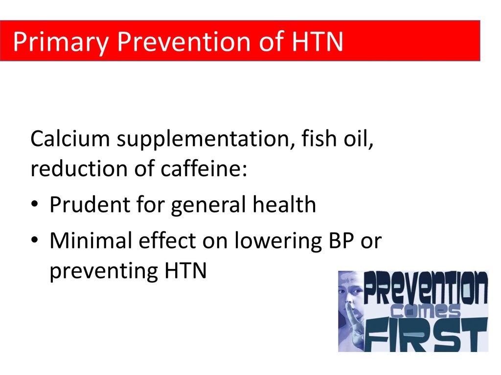 Primary Prevention of HTN