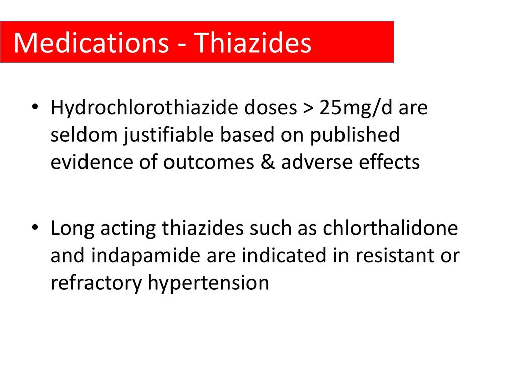 Medications - Thiazides