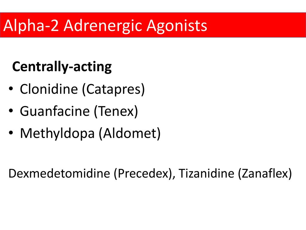 Alpha-2 Adrenergic Agonists