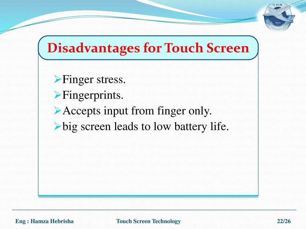 advantages and disadvantages of touch screen monitors factory
