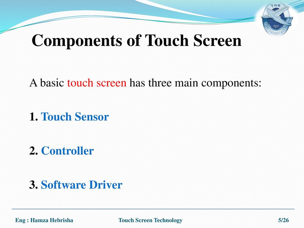 Components of Touch Screen