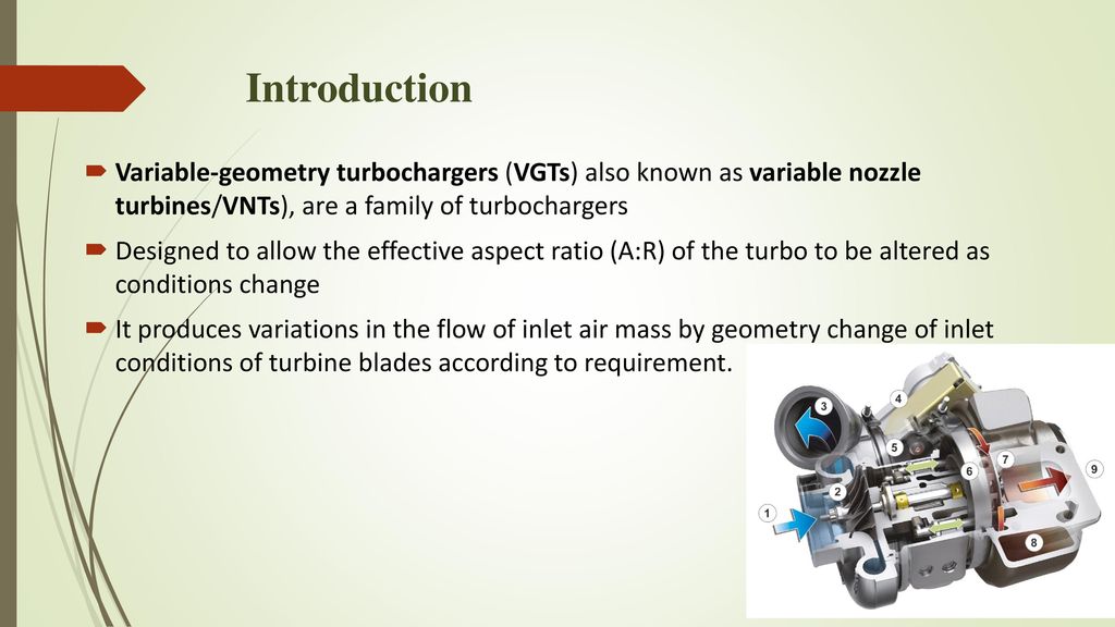 Variable Geometry Turbocharger - ppt video online download