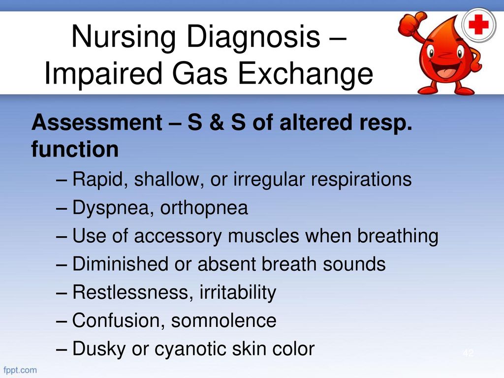 Impaired gas exchange care plan, Nursing Diagnosis and Nursing Interventions, a complete RN guide