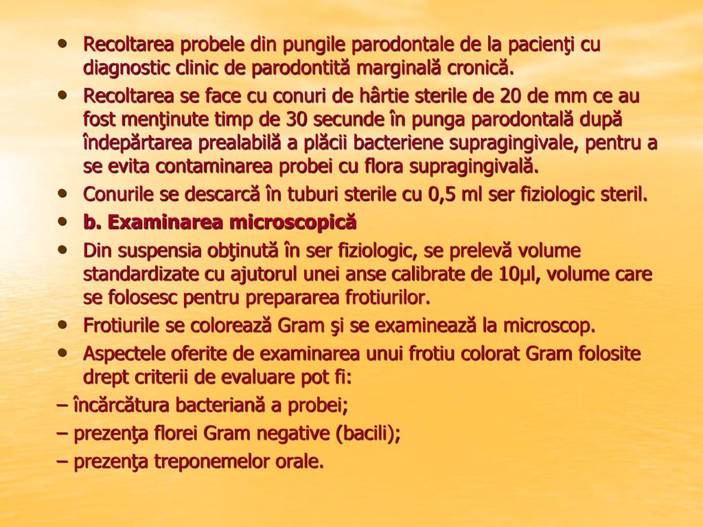Microbiologia bolii parodontale - ppt download