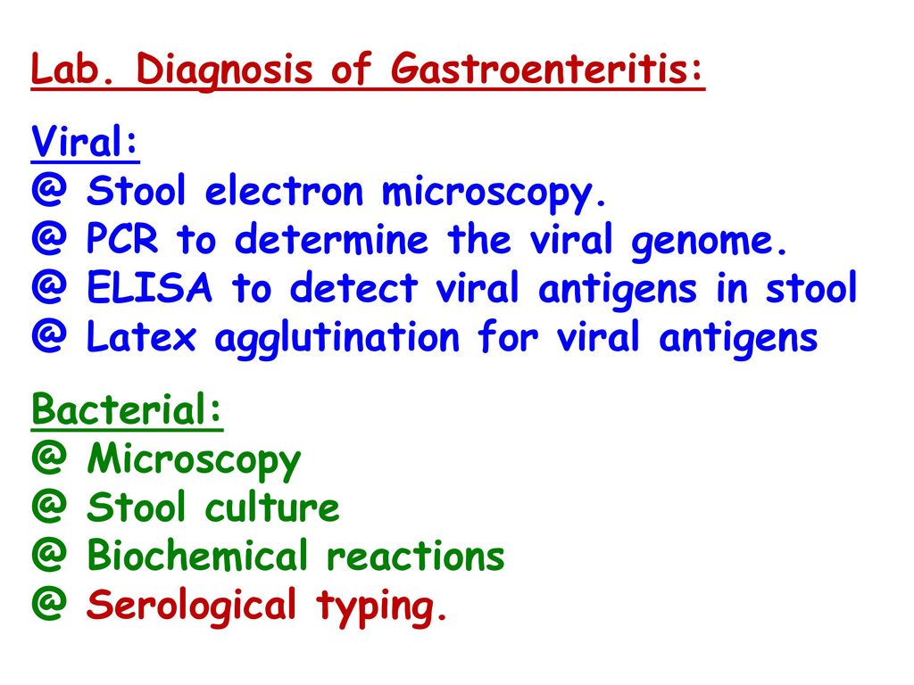 Bacterial Gastroenteritis