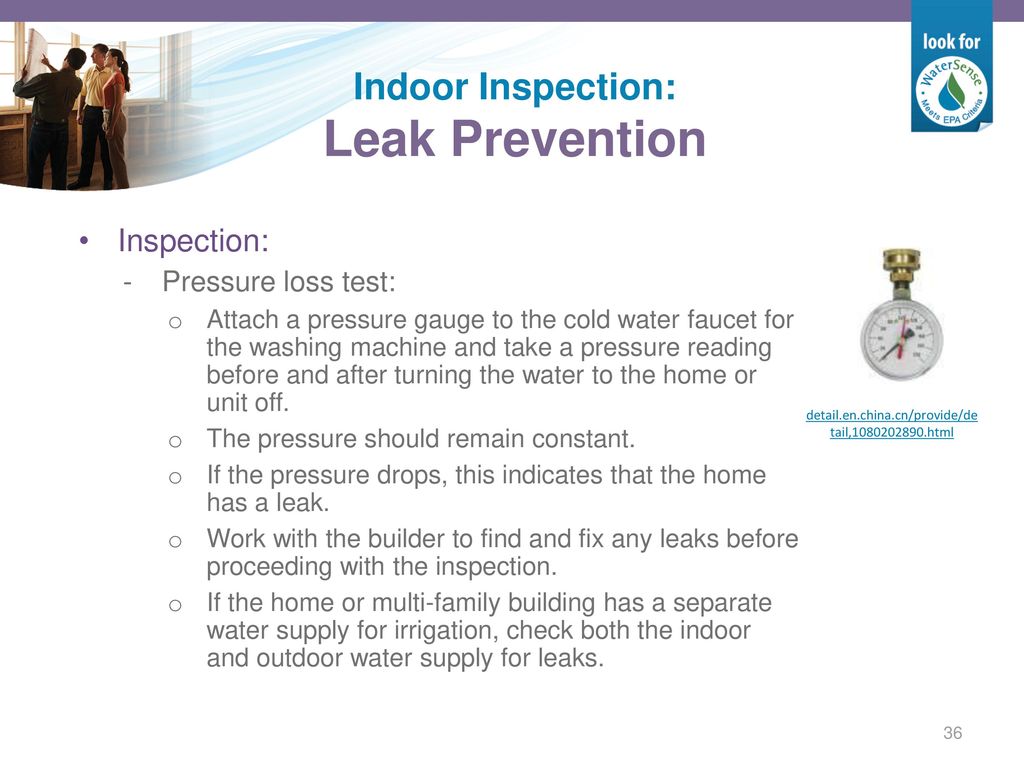 Indoor Inspection: Leak Prevention