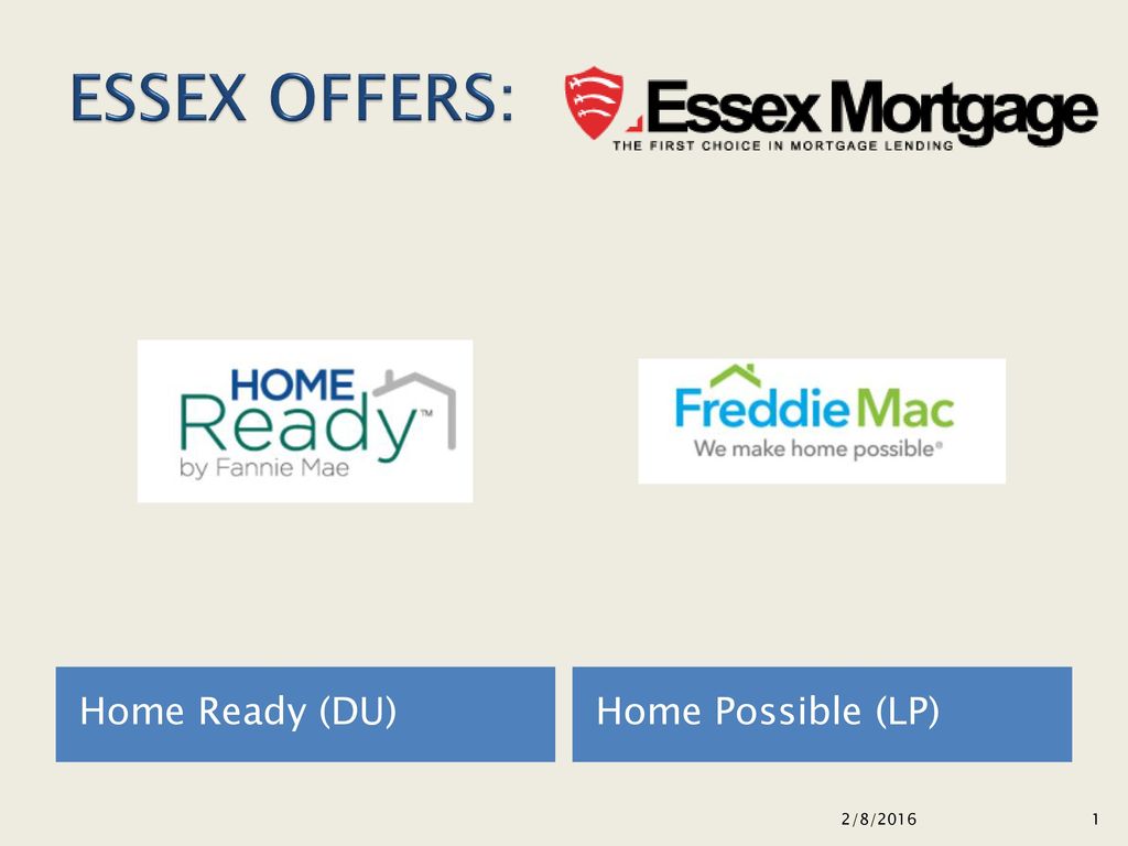 Essex Offers Home Ready Du Home Possible Lp 28 Ppt