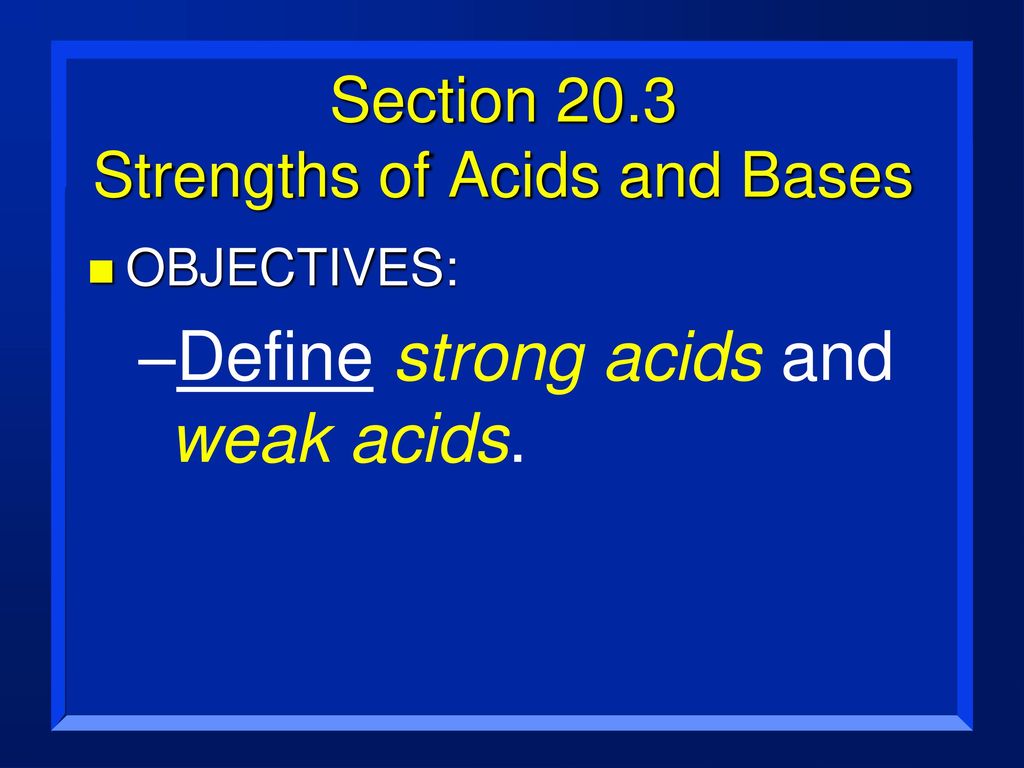 Chapter 20 “Acids, Bases, And Salts” - Ppt Download