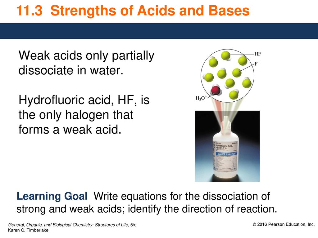 11.3 Strengths of Acids and Bases