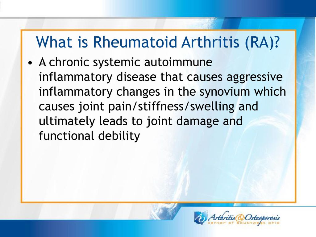 rheumatoid arthritis ppt