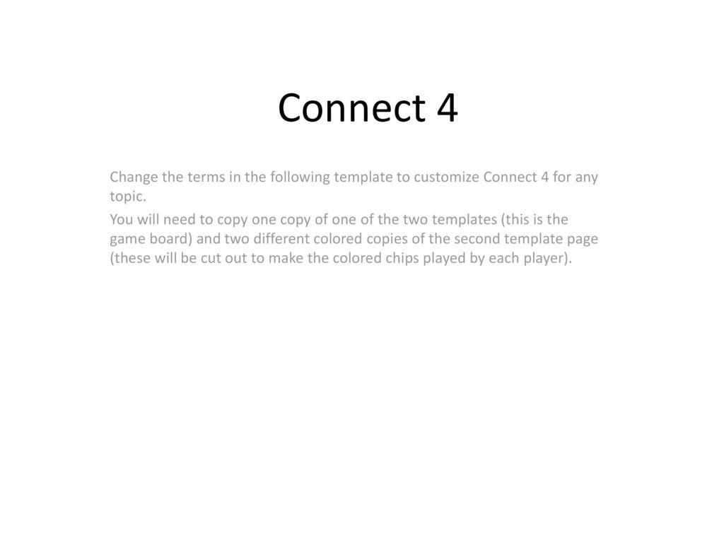 Connect 4 Change The Terms In The Following Template To Customize connect-4-change-the-terms-in-the-following-template-to-customize