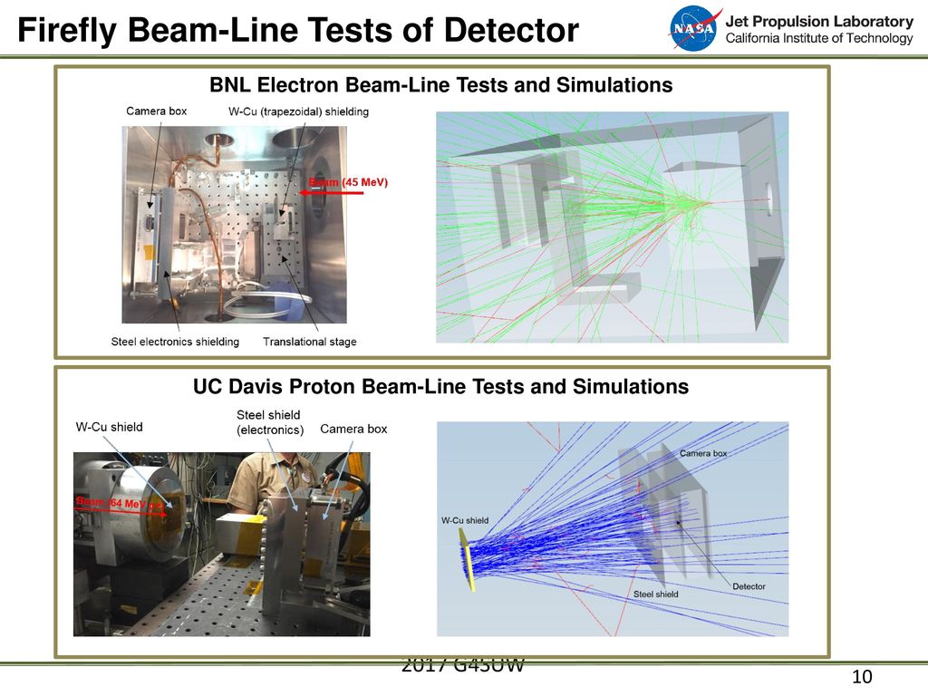Firefly Beam-Line Tests of Detector