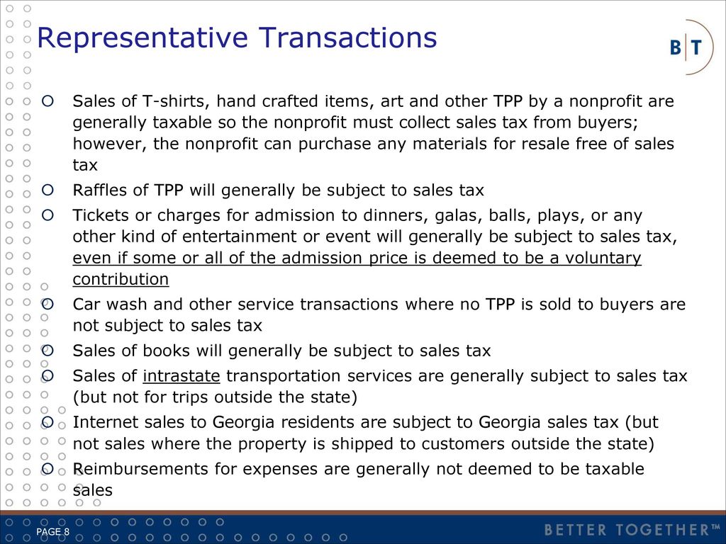 Overview Application of Sales/Use Taxes to Nonprofits - ppt download