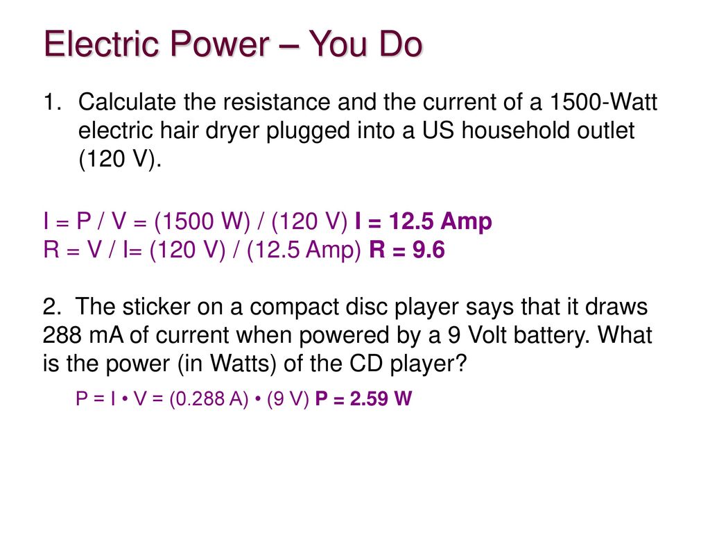 Ohm S Law And Power Ppt Download