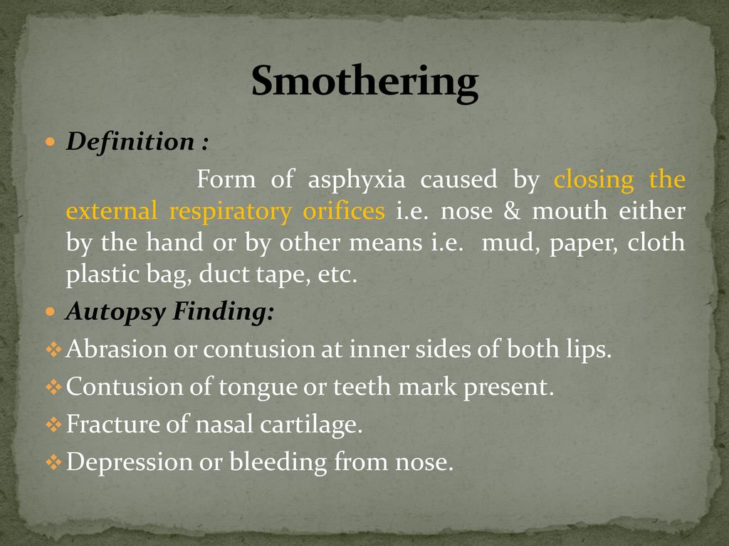Smother Meaning 