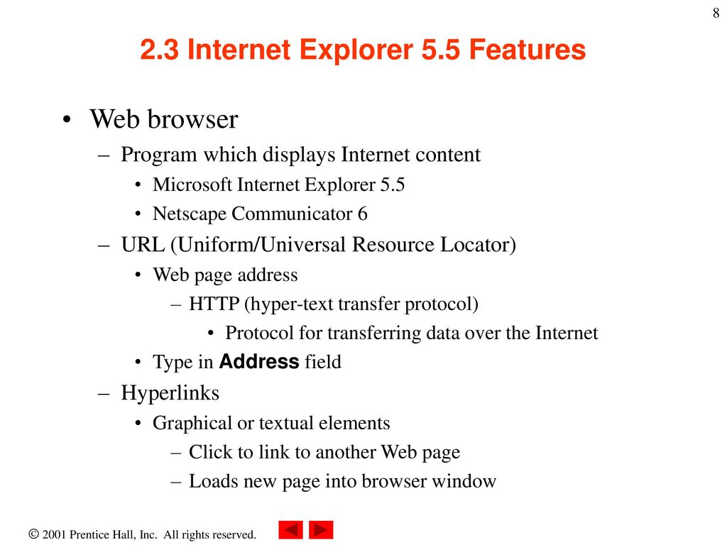 features of internet explorer features of internet explorer