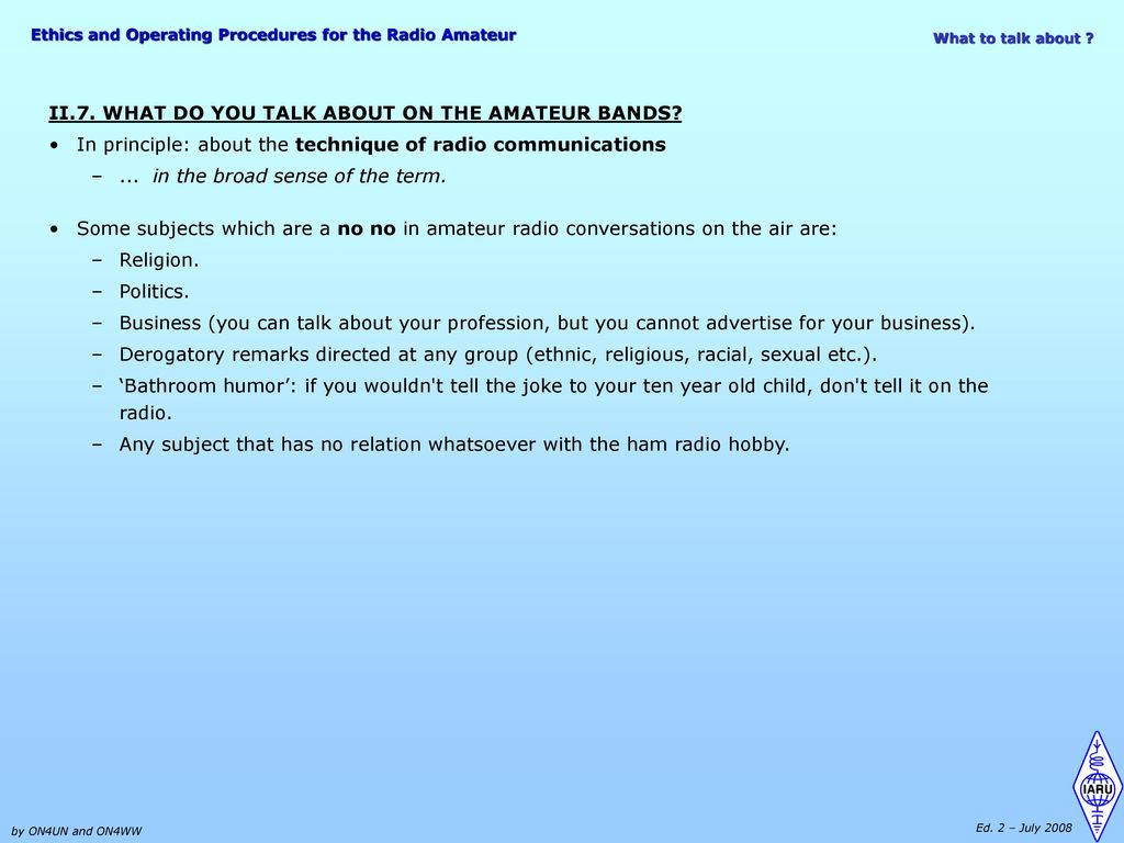 Ethics and Operating Procedures for the Radio Amateur Amateur 1024x768 image Ethics and Operating Procedures for the Radio Amateur