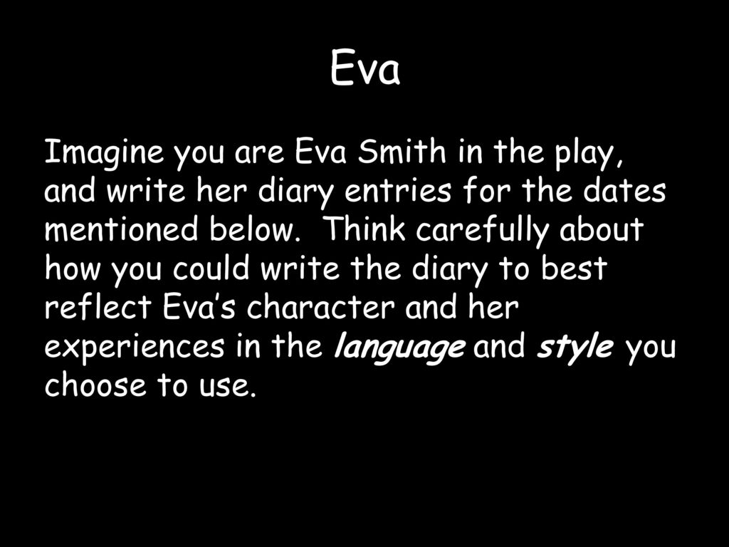 eva smith diary