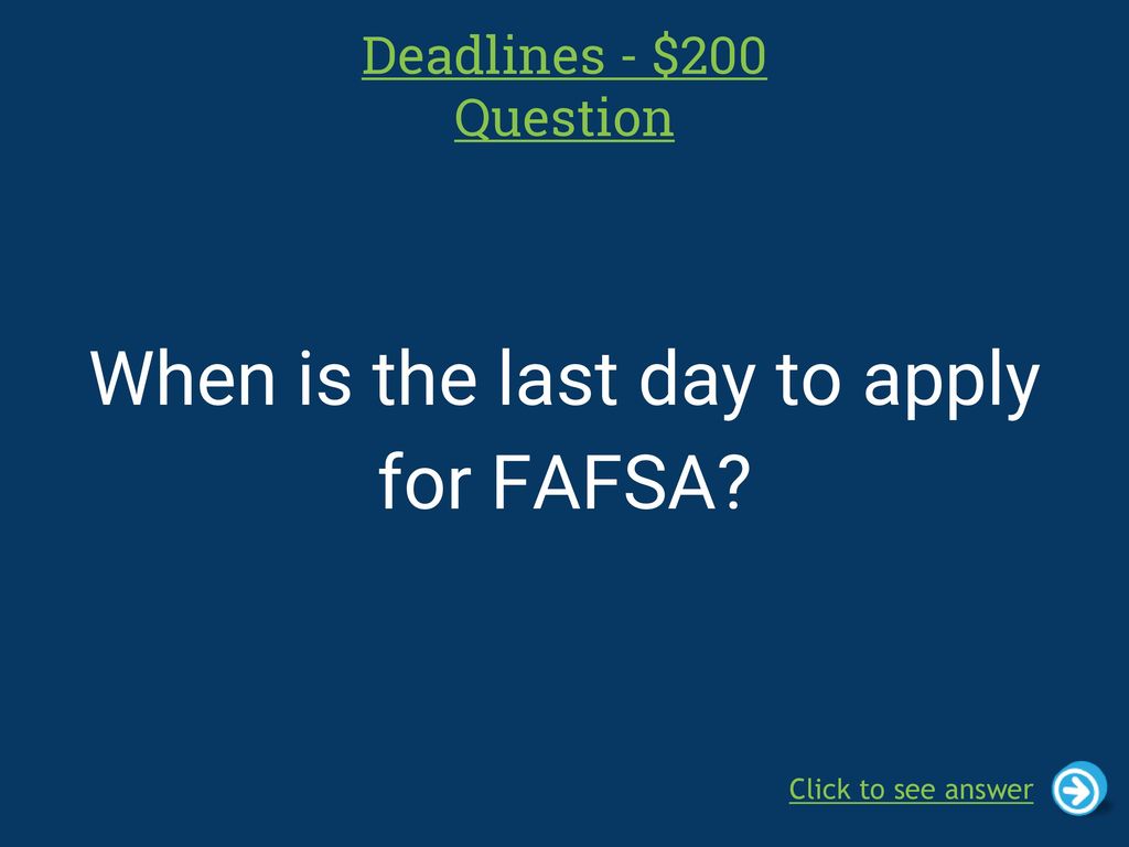 Applying for Financial Aid ppt download