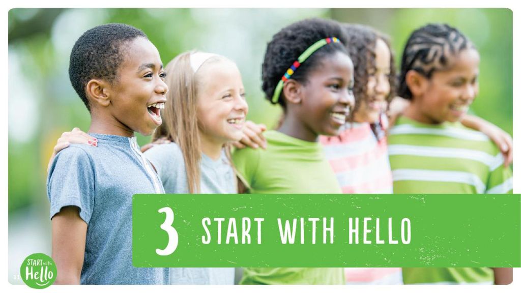 3. Just START WITH HELLO.