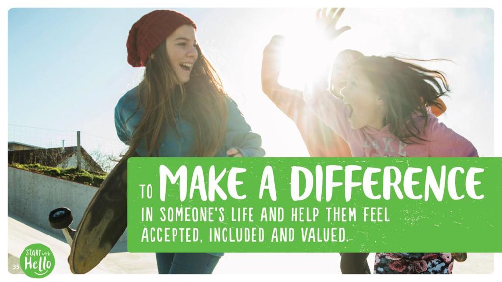 Why should I SWH -- Make a difference in someone’s life … help them feel accepted, included and valued
