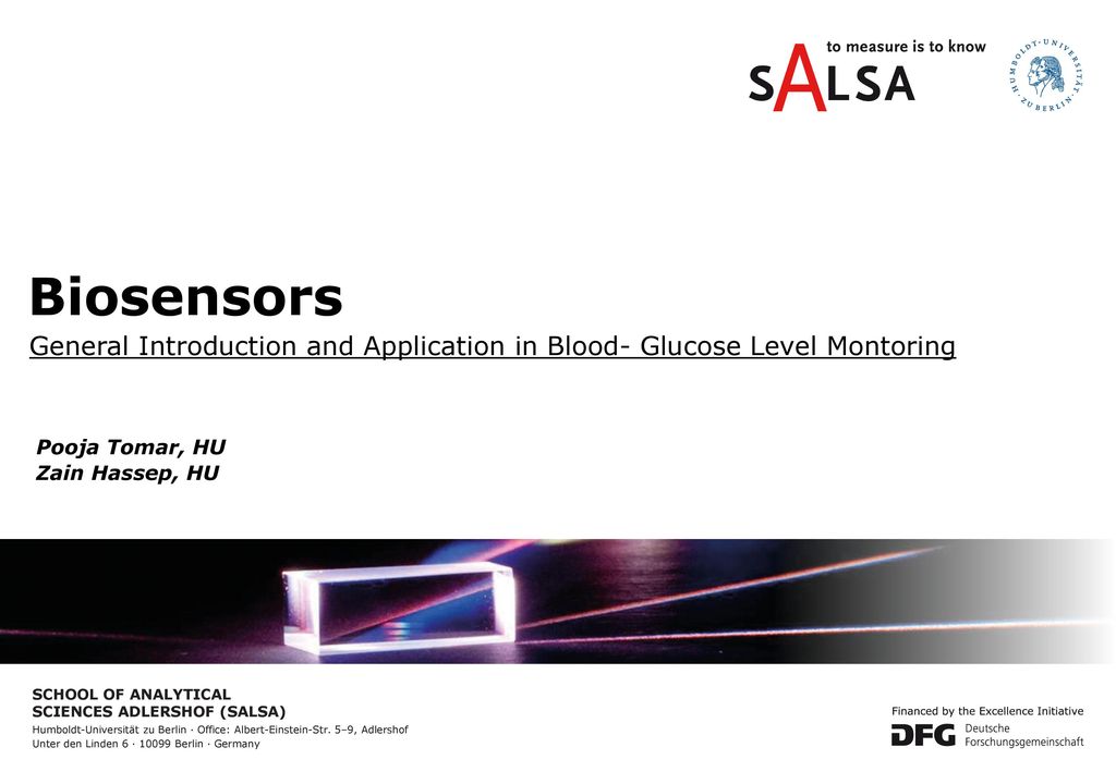 General Introduction and Application in Blood- Glucose Level Montoring