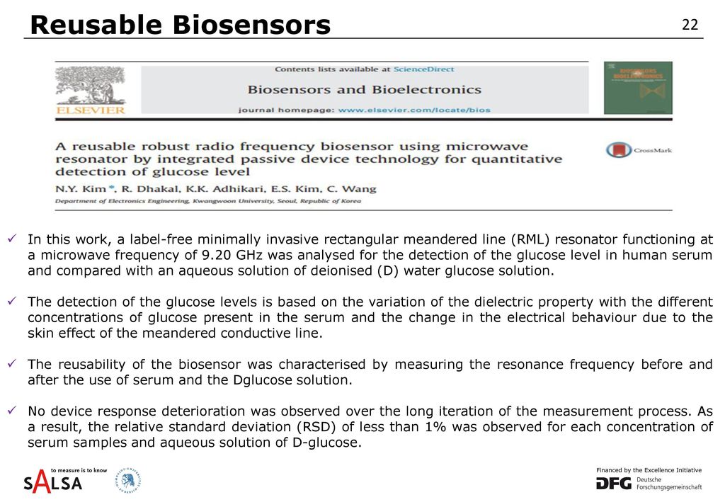 22 Reusable Biosensors.