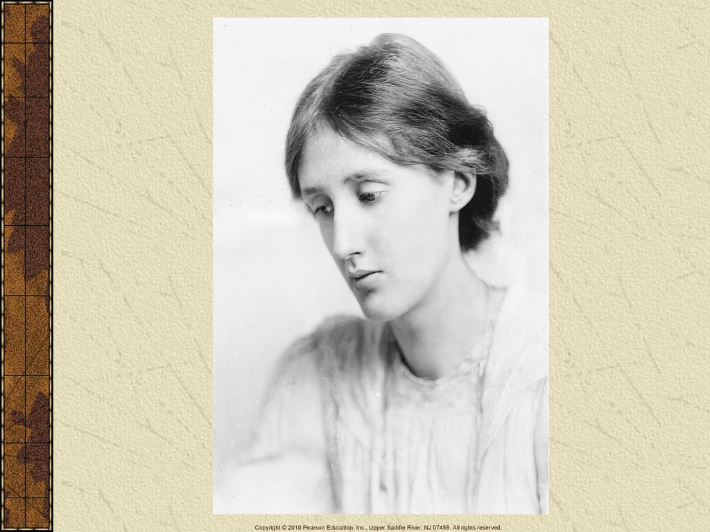 Virginia Woolf charted the changing sentiments of a world with most of the nineteenth-century social and moralcertainties removed. In A Room of One’s Own, quoted in the document selection on p. 823, she also challenged some of the accepted notions of feminist thought, asking whether women writers should bring to their work any separate qualities they possessed as women, and concluding that men and women writers should strive to share each other’s sensibilities.