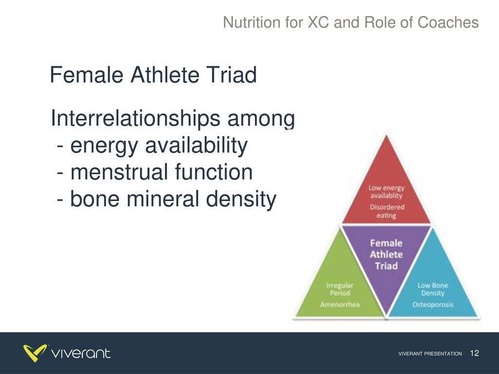 Interrelationships among - energy availability - menstrual function
