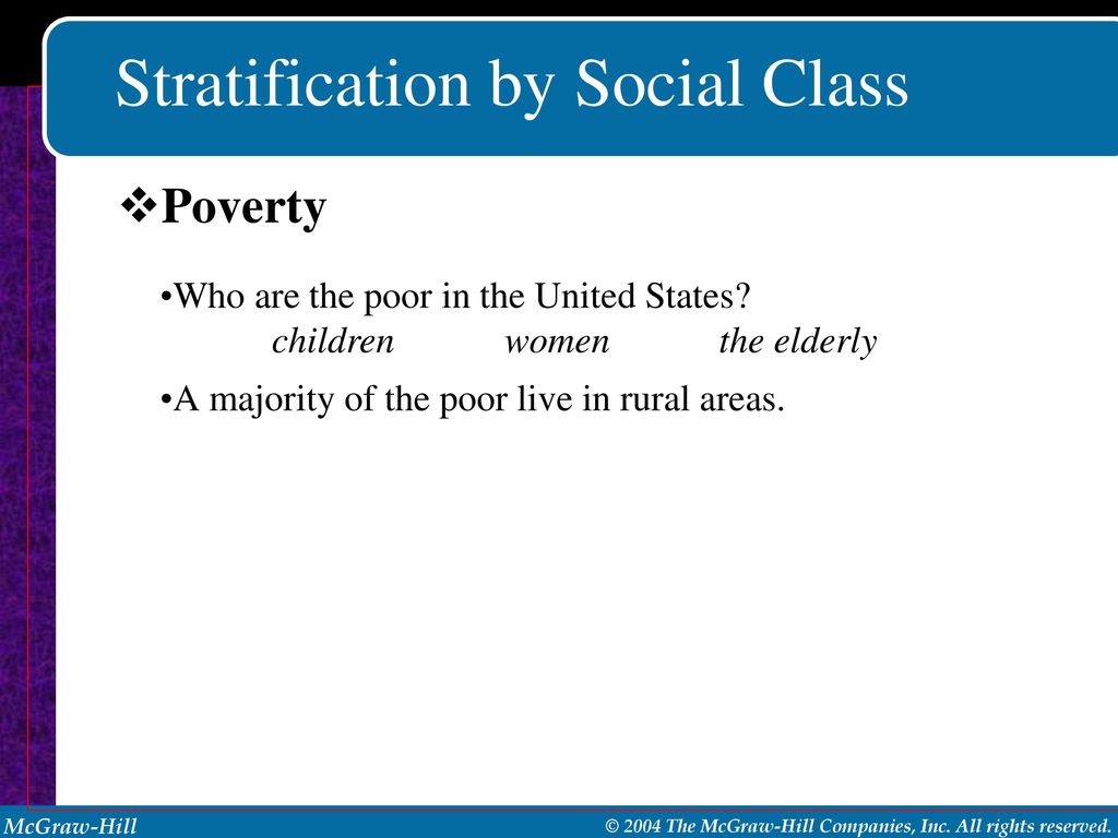 Stratification by Social Class