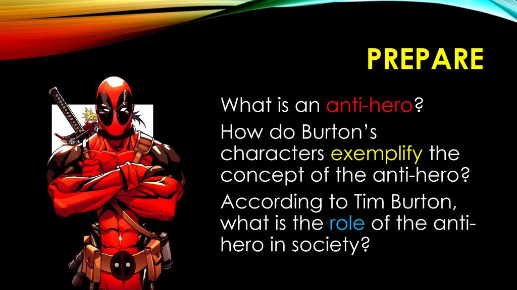 Prepare What is an anti-hero