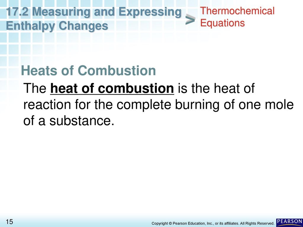 Thermochemical Equations