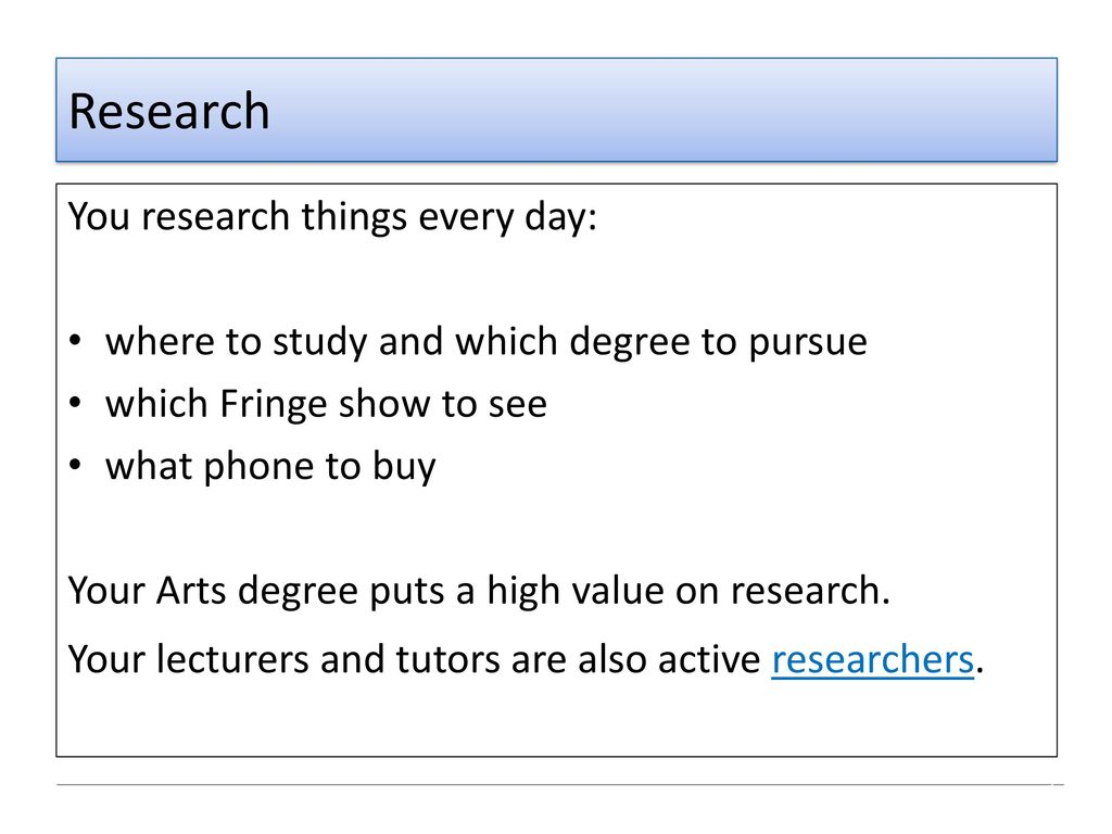 The 3 R’s: Research, Reading and Referencing - ppt download