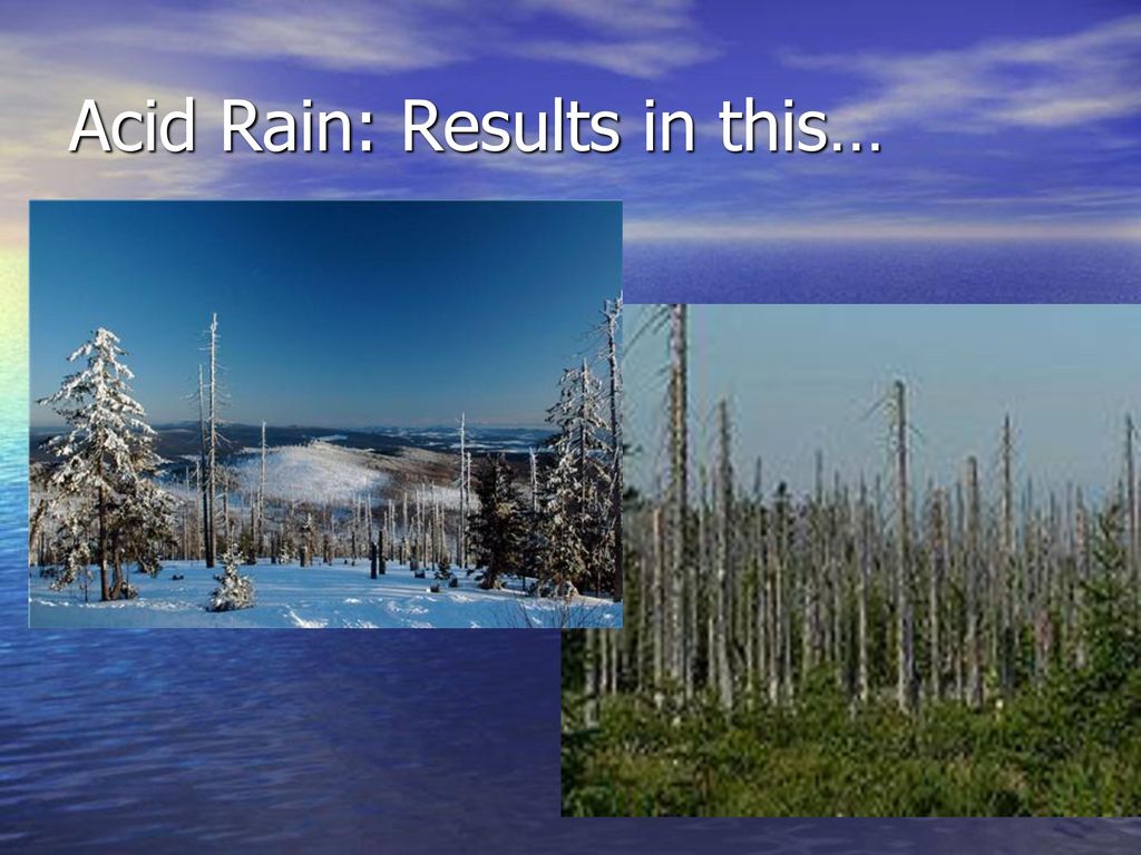 Acid Rain: Results in this…