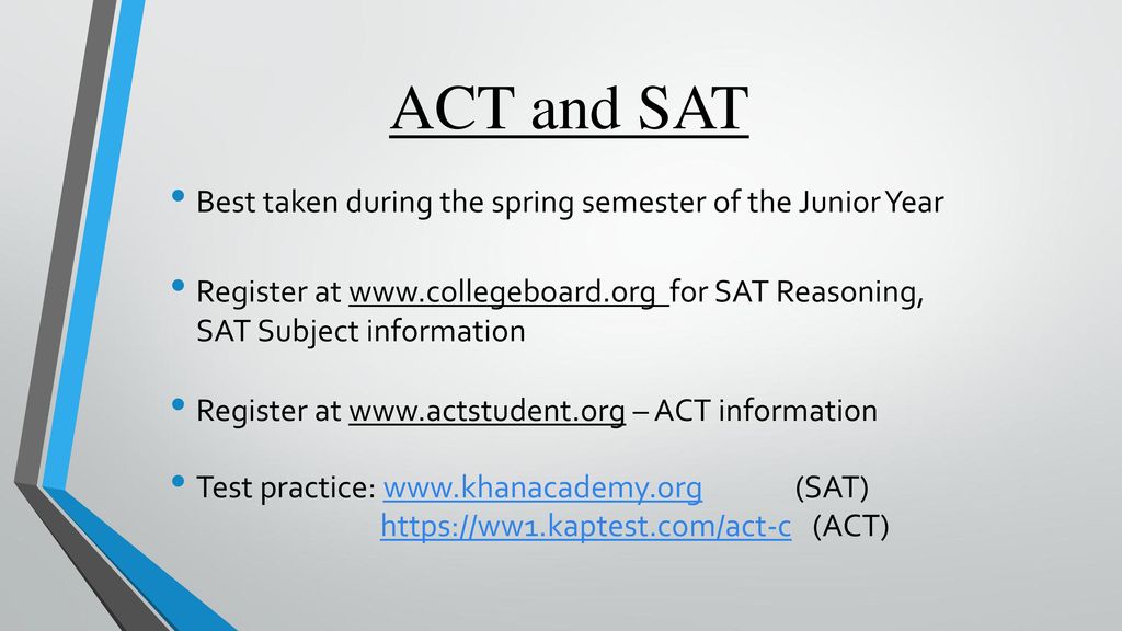 Transcripts SAT ACT College Board & Khan Academy - ppt video online ...