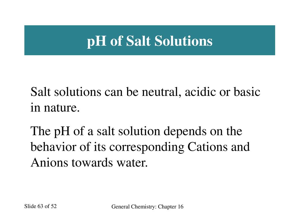 General Chemistry: Chapter 16