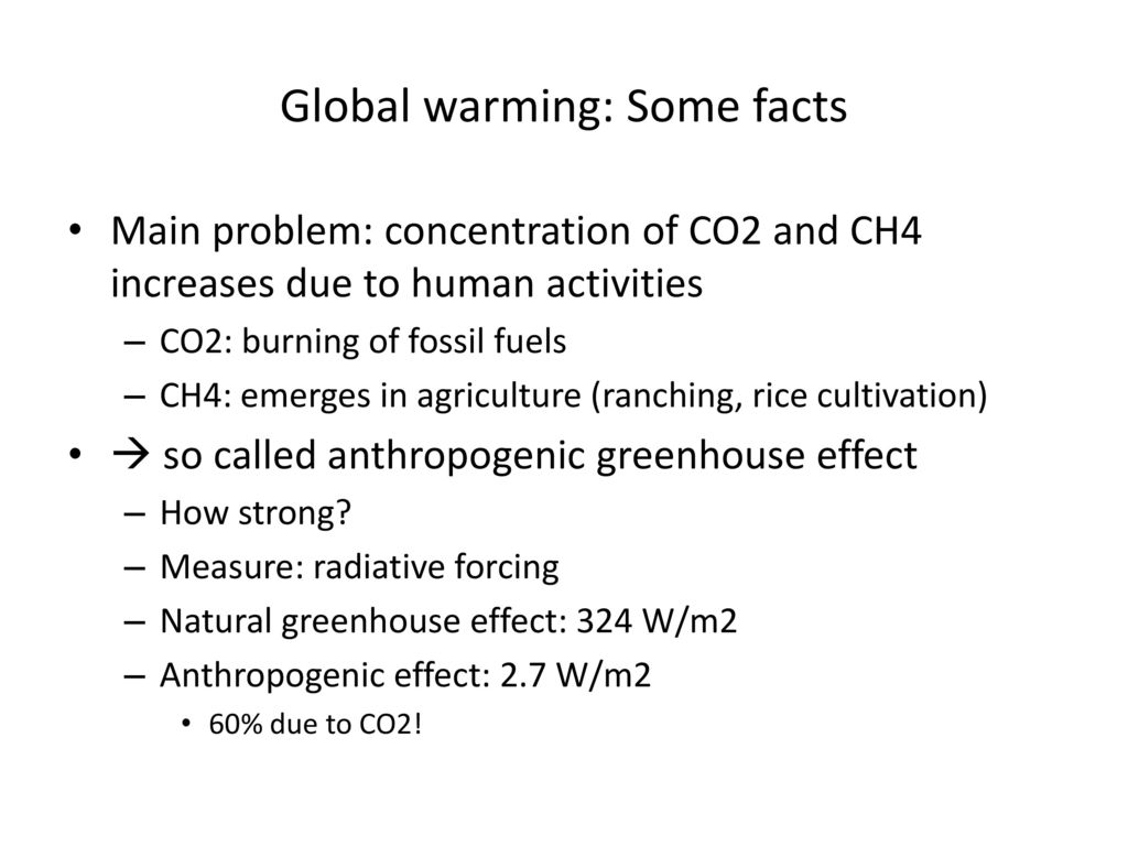 Global warming: Some facts