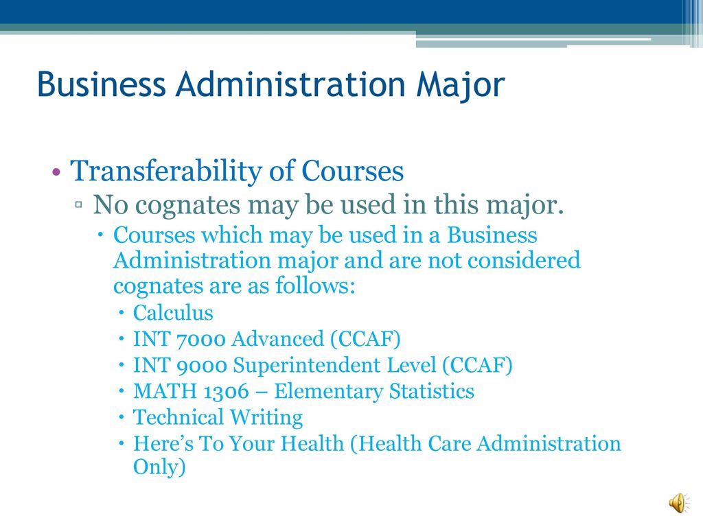 why should i major in business administration