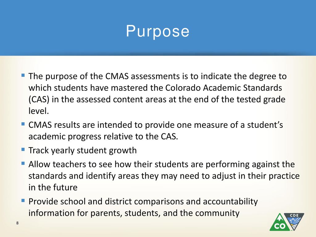 Interpreting Assessment Results CMAS and CoAlt Science and Social