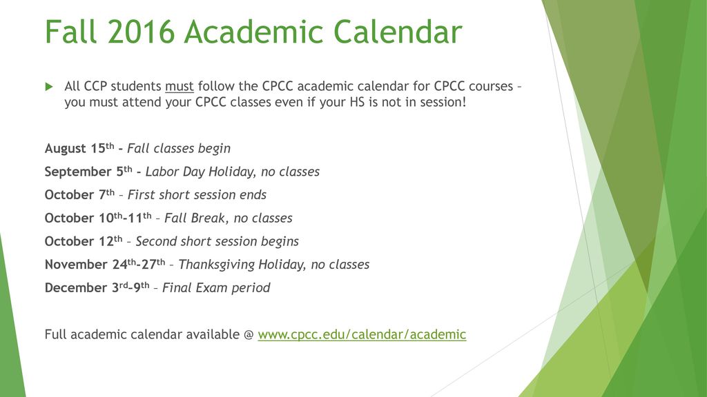 Cpcc Academic Calendar 2022 Career & College Promise New Student Orientation - Ppt Download