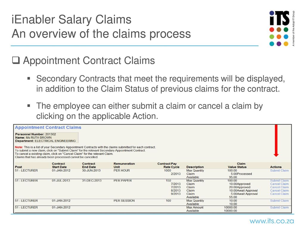 iEnabler Salary Claims An overview of the claims process