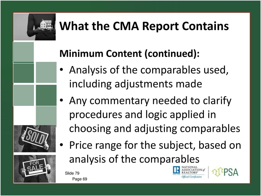 Cma Adjustments Chart