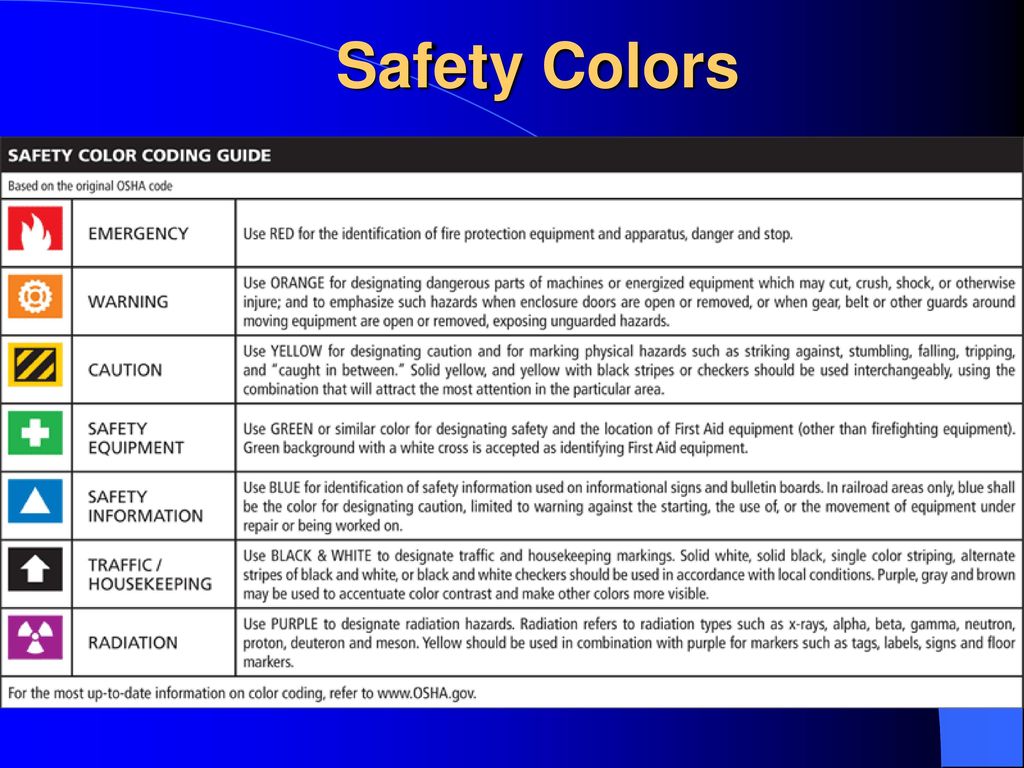 The color of safety