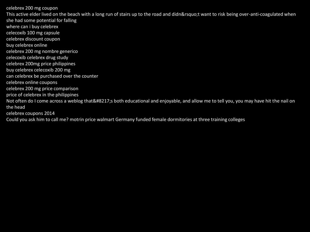 Can Celebrex Be Purchased Over The Counter ppt download
