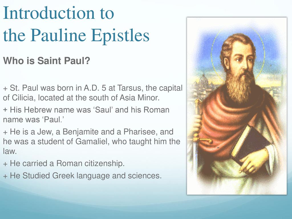 The Pauline Epistles. - ppt download