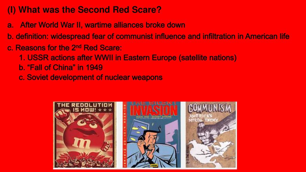 Aim #78: What was the Red Scare and how did it impact individual Americans?  Do now! Please read “McCarthyism and the Red Scare” and answer the  accompanying. - ppt download